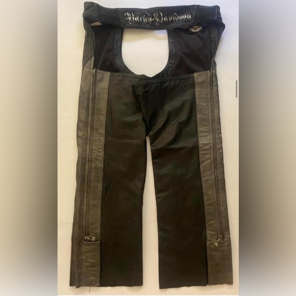 Harley Davidson Ladies Large TWO TONE Chaps - Picture 3 of 8